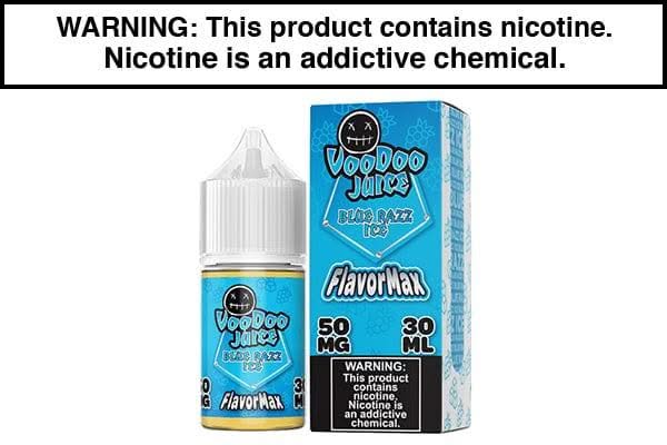 BLUE RAZZ ICE BY VOODOO JUICE FLAVORMAX SALTS 30ML
