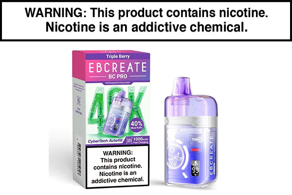 EB CREATE BC PRO DISPOSABLE VAPE - 40,000 PUFFS - Image 10