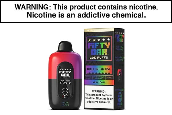 FIFTY BAR V2 20K DISPOSABLE VAPE - 20,000 PUFFS - Image 6