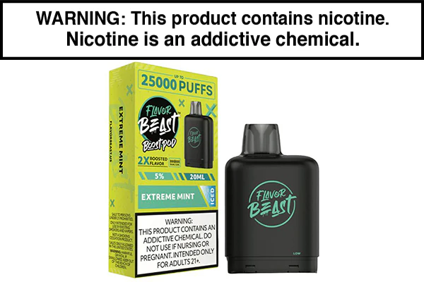 FLAVOR BEAST LEVEL X BOOST DISPOSABLE VAPE STARTER KIT - Image 3
