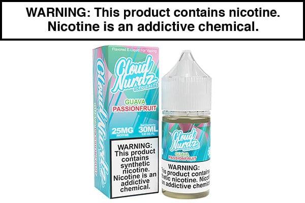 GUAVA PASSIONFRUIT ICED BY CLOUD NURDZ SALT 30ML