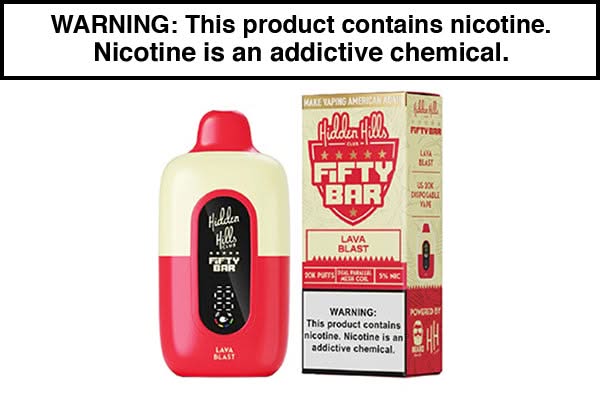 HIDDEN HILLS X FIFTY BAR 20K DISPOSABLE VAPE - 20,000 PUFFS - Image 5