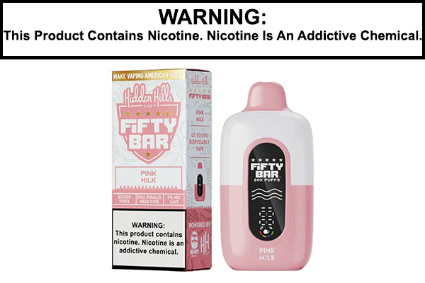 HIDDEN HILLS X FIFTY BAR 20K DISPOSABLE VAPE - 20,000 PUFFS - Image 9