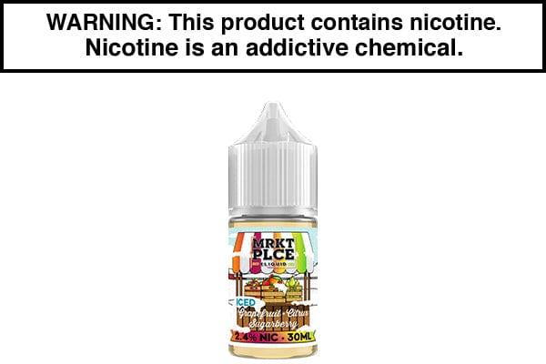 ICED GRAPEFRUIT CITRUS SUGARBERRY BY MRKT PLCE SALTS 30ML