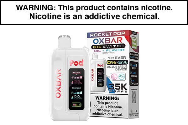 OXBAR X POD JUICE NIC SWITCH 35K DISPOSABLE VAPE - Image 8