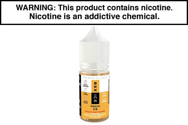 PEACH ICE BY GLAS BASIX NIC SALTS 30ML
