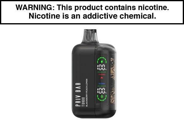 PRIV BAR TURBO DISPOSABLE VAPE - 15,000 PUFFS - Image 3