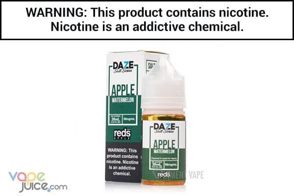 REDS WATERMELON APPLE BY 7 DAZE SYNTHETIC SALT 30ML